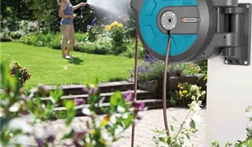 Gardena Wand-Schlauchbox 25 roll-up automatic mit 25 m Qualitätsschlauch