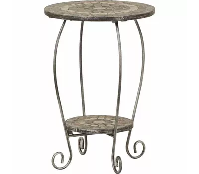 Siena Garden Felina Blumenständer Eisen/Naturstein-Mix 