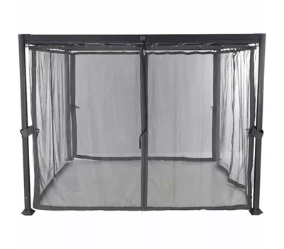 Siena Garden Deko Moskitonetz Florenz 3x3 m, grau 