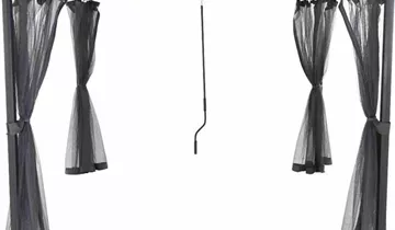 Siena Garden Deko Moskitonetz Florenz 3x3 m, grau 