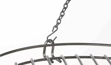 Siena Garden Grillrost INOX zu 75er Feuerschale inkl. Kette und S-Haken, Edelstahl