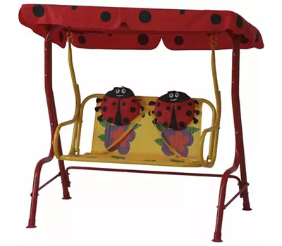 Siena Garden Kinderschaukel Marie 75x115x118 cm rot