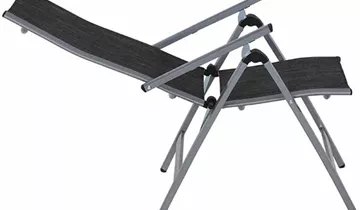 Siena Garden Klappsessel Medira, 8-fach verstellbar, 58x68x109 cm silber