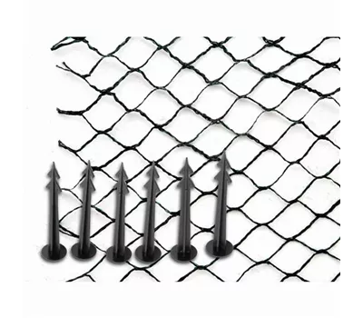 Siena Garden Teichabdecknetz, 5x6 m Maschenweite 20x20 mm, schwarz und grün