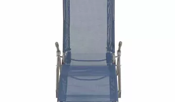 Bäderliege klappbar blau Stahl