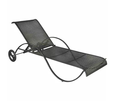 MBM Gartenliege Romeo 188 cm x 77 cm x 78 cm marone Eisen 