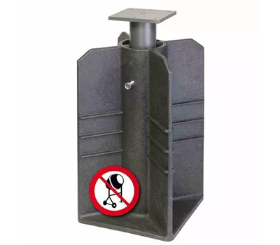 Platinum Bodenhülse für Ampelschirme Schwarz