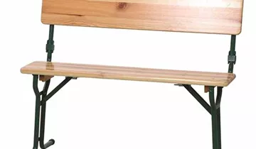 Festzeltgarnitur mit Rückenlehne 3-teilig 110x50cm