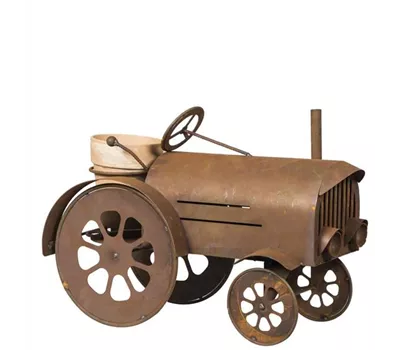 H.G-Deko Traktor, inklusive Blumentopf 60x42x30cm