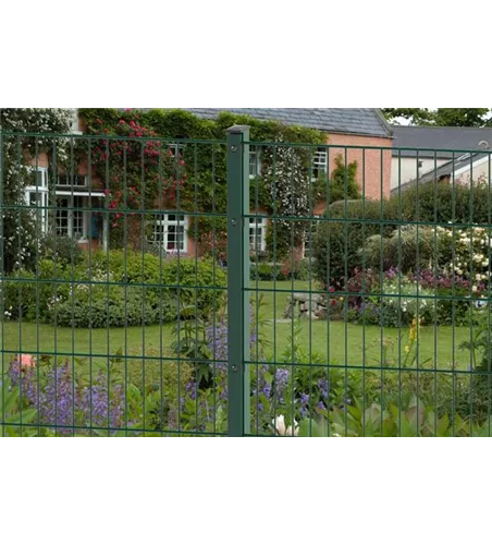 Doppelstabmattenzaun 163 x 251 cm, moosgrün, 6/5/6, Premium