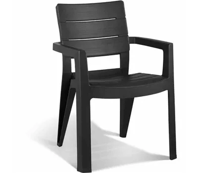 Ibiza Stapelsessel Vollkunststoff graphit